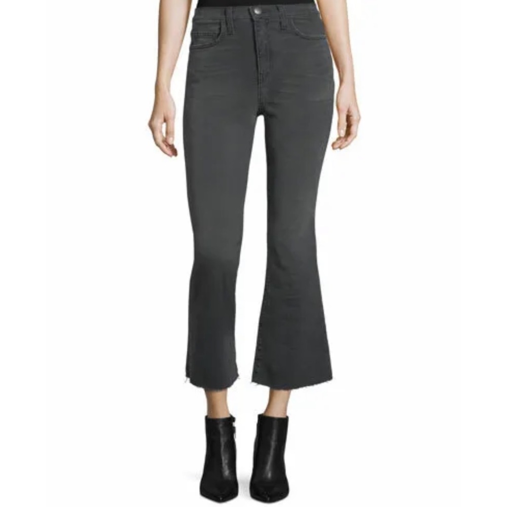 Current Elliott The Highwaist Kick Jean Cut Hem in Edgewood